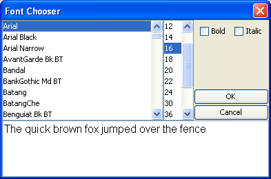 Font Chooser