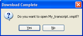 Open XMPTF File